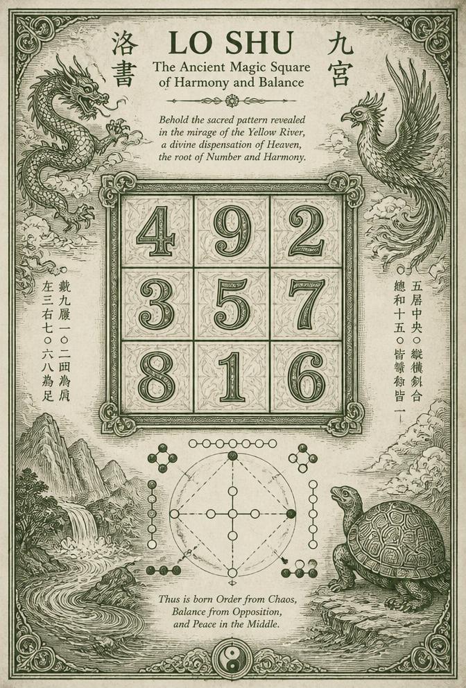 Numerology illustration